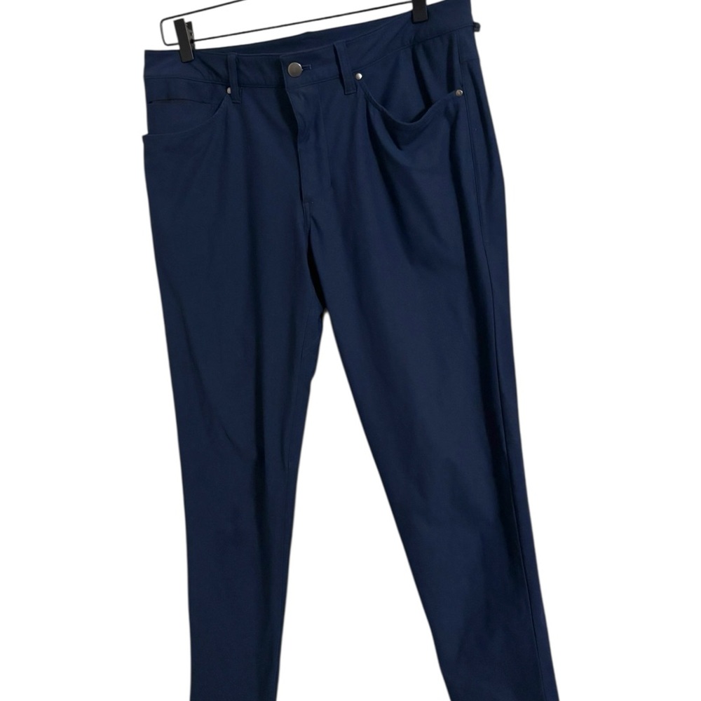 Lululemon ABC Slim Fit Navy Blue Men’s Pants Size 32 - Picture 2 of 9